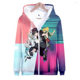 Heren Hoodies Anime Kemono Jihen Cosplay Hoodie Rol Kusaka Kabane Kon 3D Print Zipper Hoody Coat Fashion Casual Jacket