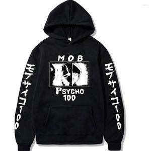 Sweats à capuche pour hommes Anime Mob Psycho 100 Hommes Femmes Sweat-shirt à manches courtes Survêtement pour et