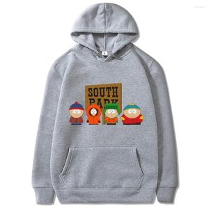 Mannen Hoodies Anime S-Southes Park Mannen 12 Kleur Warme Hoodie 2023 Lente Herfst Mannelijke Capuchon Mode Trui Kleding euro Maat