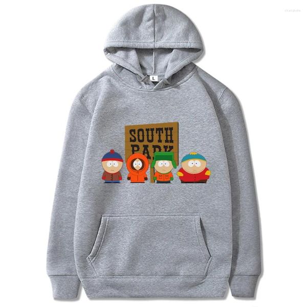 Sweats à capuche pour hommes Anime S-Southes Park Hommes 12 Couleur Sweat à capuche chaud 2023 Printemps Automne Mâle Sweat à capuche Mode Pull Vêtements Taille Européenne