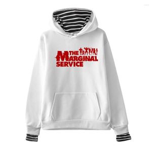 Sweats à capuche pour hommes Anime The Marginal Service 2D Print Hooded Women/Men Clothes Harajuku Casual High Collar