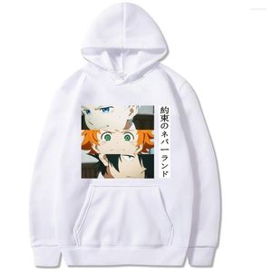 Heren Hoodies Anime The Promised Neverland Men Women Sweatshirts pullovers unisex printing capuchon casual Harajuku kleding 300