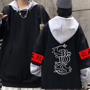 Sweats à capuche pour hommes Anime Tokyo Revengers Dragon noir Cosplay Sweatshirts Streetwear pour femmes / hommes