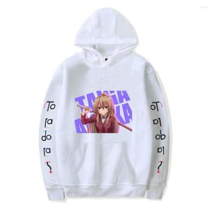 Sudaderas con capucha de Anime Toradora de algodón y poliéster para hombre y mujer, ropa informal con estampado de moda para otoño e invierno