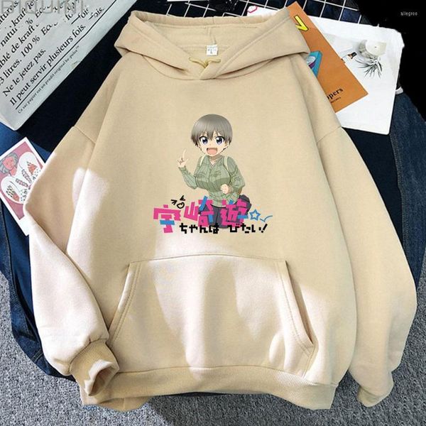 Sweats à capuche pour hommes Anime Uzaki Chan veut traîner sweat femmes vêtements drôle hommes Harajuku haut Y2k vêtements à manches longues Sudaderas