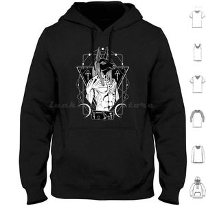 Sudaderas con capucha para hombre Anubis-God Of Afterlife And Mummification manga larga Anubis God Ancient Egypt Mythology Old Gods Dead Death