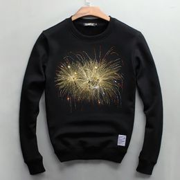 Sweats à capuche pour hommes Arrivée 2023 Blouson d'hiver européen et américain Homme Broderie Hip-Hop Sweatshirts