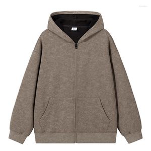 Sweats à capuche pour hommes automne surdimensionné cardigan hommes zippé baggy mode coréenne streetwear sweats à capuche vêtements hauts mâle grande taille 3XL