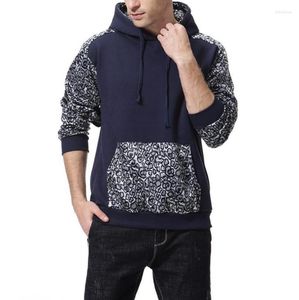 Sweats à capuche pour hommes automne hiver marque à manches longues hommes mode à capuche veste décontractée léopard correspondant mâle mince manteau