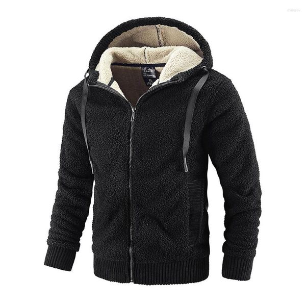 Sweats à capuche pour hommes automne hiver hommes cachemire manteaux à capuche polaire épaissi chaud sweats M-8XL grande taille Bomber veste vêtements