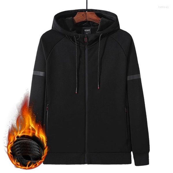 Hommes Hoodies Automne Hiver Épais Manteau 7XL Sport Velours Plus La Taille Tricot Cardigan Mode À Capuche 8XL