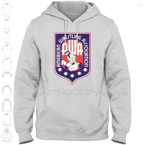 Sudaderas con capucha para hombre Awa-American Wrestling Association ropa de calle deportiva Sudadera con capucha territorios Old School Pro