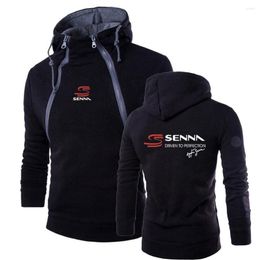 Herren Hoodies Ayrton Senna Gedruckt Herren Frühling Und Herbst Doppel Zip Pullover Freizeit Hohe Qualität Harajuku Stil Top Kleidung
