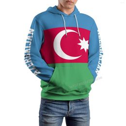 Heren Hoodies Azerbeidzjan Country Flag 3d Hoodie Polyester Cool Men Women Women Harajuku Sweatshirt unisex casual pullover