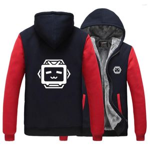 Hoodies para hombres Azur Lane Swotshirt Ropa impresa Bili Sakura Empire logo Grueso mantenga la chaqueta de cremallera caliente