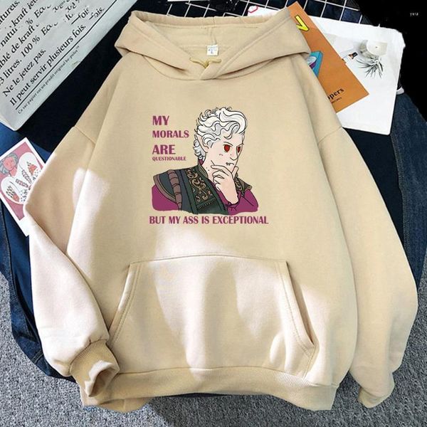 Sweats à capuche pour hommes Baldurs Gate 3 Astarion Sweat à capuche graphique Hommes Mode Casual Sweatshirts Harajuku Anime Vêtements Pulls à capuche en polaire régulière