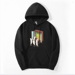 Heren Hoodies Banaan Leuke Grappige Kawaii Vruchten Fleece Sweatshirts Streetwear Heren Hip Hop Casual Winter Trui Mannelijke Tops