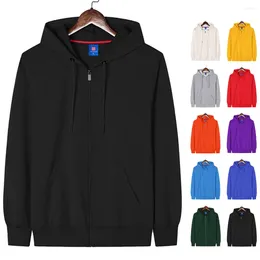 Sweats à capuche pour hommes Mode de base Sweat à capuche zippé Unisexe Gros Casual Blanc Noir Zip Up Hommes Zipup Sweat à capuche Felpe Con Cappuccio