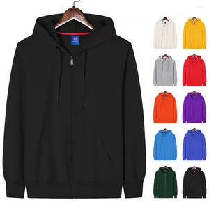 Sweats à capuche pour hommes Mode de base Sweat à capuche zippé Unisexe Gros Casual Blanc Noir Zip Up Hommes Zipup Sweat à capuche Felpe Con Cappuccio