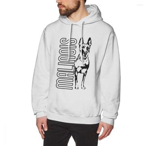 Sudaderas con capucha para hombre Pastor Belga Malinois Sudaderas con capucha Perro divertido Herder Mechelaar Sudadera con capucha de algodón purificado Tops de estilo de verano