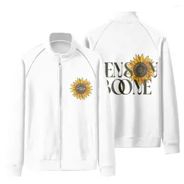 Heren Hoodies Benson Boone Sunflower Stand Collar Pullover Long-mouwen Top Sweatshirts Zipper Casual Fashion White Hooded Sweatshirt