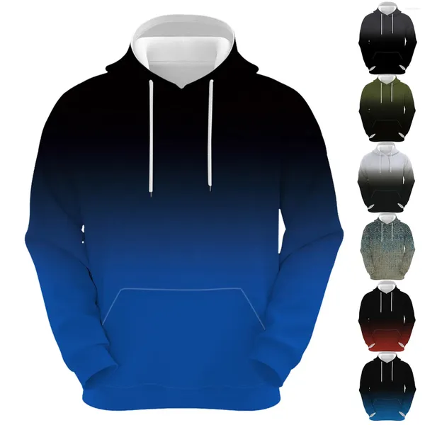 Sudaderas con capucha para hombre Sudaderas con capucha grandes y altas para hombre Pareja para hombre Jersey deportivo informal con bolsillo Jersey estampado en color Zapatilla de tamaño