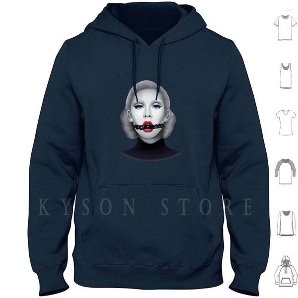 Sweats à capuche pour hommes Sweat à capuche bionique à manches longues en coton Xtina Bdsm Bondage