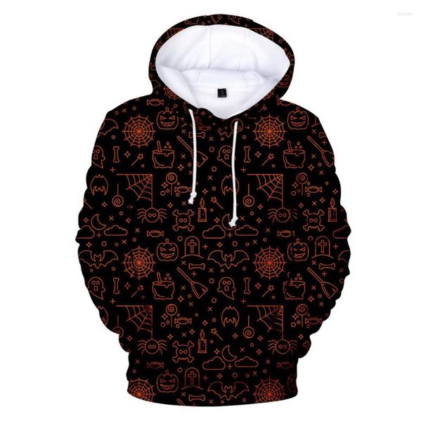 Hommes Hoodies Noir À Capuche Halloween Hommes Sweat Femmes Unisexe Pulls Automne Hiver À Capuche Garçons Filles Casual Outwear Vêtements