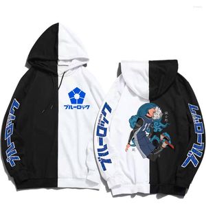 Sweats à capuche pour hommes BLUE LOCK Anime Hoodie Homme Loose Sportwear Femmes À La Mode Streetwear Vintage Vêtements Coréens 2023 Y2k Sweats Seishiro Nagi