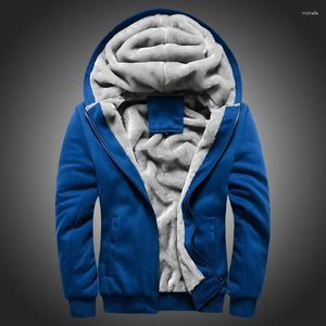 Heren Hoodies Blauw Oversized Heren Sweatshirt Met Capuchon Herenmode Sportkleding Jongens Pluizig Casual Dikke Losse Warme Winterjas 5xl 4xl 3xl