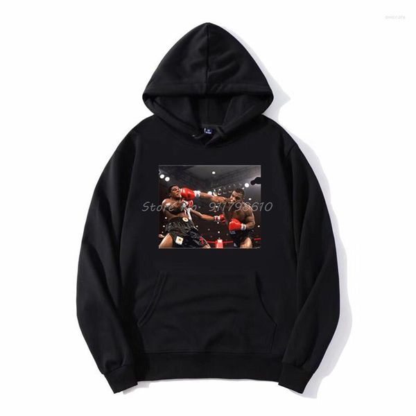 Sweats à capuche pour hommes boxe Po affiche à capuche hommes sweat à capuche polaire Streetwear Harajuku surdimensionné