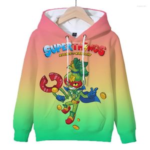 Sudaderas con capucha para hombres Niños Niñas Superzings Serie 10 Streetwear Rescue Force Game Sudadera con capucha Sudadera SuperThings Sudaderas Tops casuales