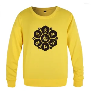 Sweats à capuche pour hommes Bouddhisme Thangka Imprimer Sweatshirts Hommes Printemps Automne À Manches Longues O-cou Pull Casual Homme Streetwear Sport À Capuche Haute