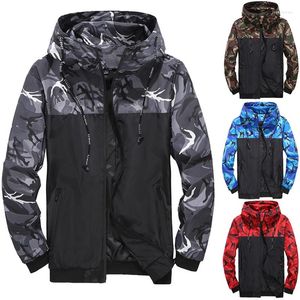 Hommes Hoodies Camouflage Veste En Plein Air Imperméable Vestes Hommes Casual Sportswear Léger Manteau Mâle Sweat Streetwear