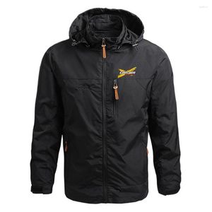 Heren Hoodies Can-AM BRP 2023 Solid Color Sweatshirts Outdoor Militaire Multi-Pockets Waterproof Zipper Hooded Jackets Tops