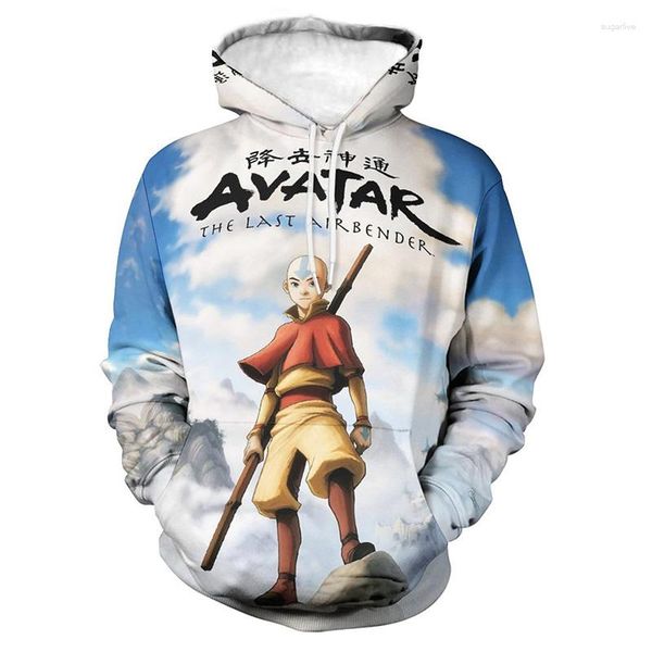 Sudaderas con capucha para hombre, dibujos animados de Anime Avatar The Last Airbender, sudaderas con estampado 3D para hombres, mujeres y niños, suéteres geniales a la moda para niños y niñas