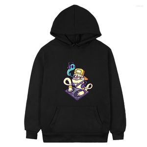 Sweats à capuche pour hommes personnage de dessin animé DJ Djing créatif rue mode cadeau Cool sweats personnalisé confortable esthétique mignon Style