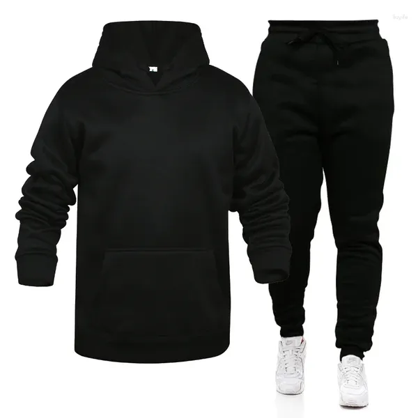 Sweats à capuche pour hommes, vêtements de sport décontractés et pantalons pour femmes, ensemble de Jogging