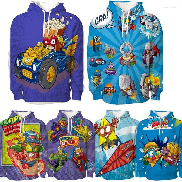 Hommes Hoodies Enfants Super Zings 3D Hoodie Garçons Filles Dessin Animé Imprimé Pulls Enfants Superzings Anime Sweat Harajuku Tops X'mas