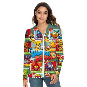 Heren Hoodies Kinderen Superzings Zipper Zonnebrand Jacket Sweatshirts Boys Girls Super Zings Harajuku Cartoon Anime Cosplay Custome