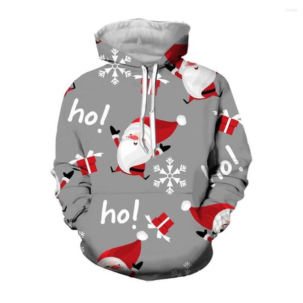 Sudaderas con capucha para hombre Regalos de Navidad Impresión 3D Hombres Mujeres Moda Calle Sudaderas Hip Hop Harajuku Sudadera con capucha informal Niños Niñas Niños Ropa fresca