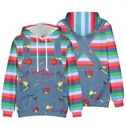 Heren Hoodies Chucky TV -serie Good Guys Hoodie Seizoen 2 Cosplay uniform Sweatshirts met lange mouwen 2023 Men Dameskleding