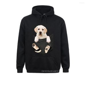 Sweats à capuche pour hommes Vêtements Amoureux des chiens Cadeaux White Lab In Pocket Funny Face Premium Chic Sweats à manches longues Hip Hop