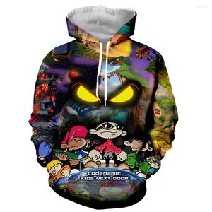 Sudaderas con capucha para hombre Codename Kids Next Door Moda divertida Manga larga Estampado en 3D Cremallera / Sudaderas con capucha / Sudaderas / Chaqueta / Hombres / mujeres