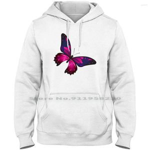 Hommes Hoodies Coloré Rose Bleu Hommes Pull À Capuche 6XL Grande Taille Coton Beau Beurre Nature Insecte Beauté Couleur Aile Ture Sect