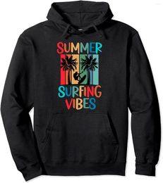 Sudaderas con capucha para hombre Cool Fun Summer Vibes Tabla de surf Surf Vintage Retro Surf Sudadera con capucha