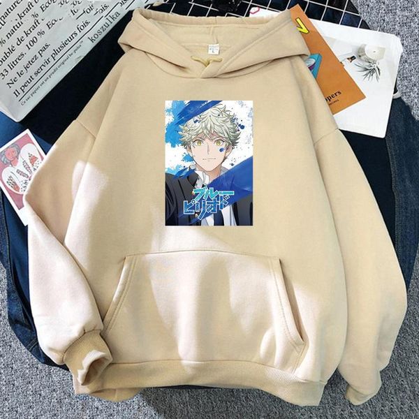 Sweats à capuche pour hommes Cool hommes Yatora Yaguchi bleu période Harajuku Anime femmes mode dessin animé hiver décontracté chaud surdimensionné sweat à capuche