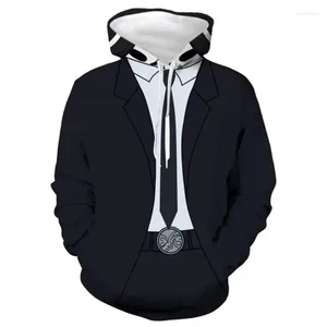 Sweat à capuche pour hommes, Costume de Cosplay, Anime, taille haute, Invasion, veste imprimée en 3D, pull-over, Halloween, hauts Jersey