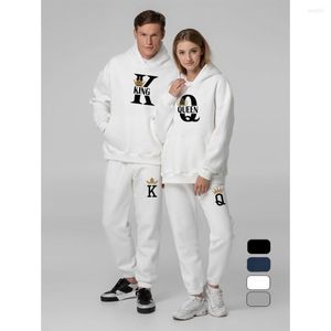 Hommes Hoodies Couple Survêtement Pantalon Printemps Automne Imprimé Sportswear Costume À Capuche 2 Pièces Ensemble Hommes Femmes Rencontres Vêtements