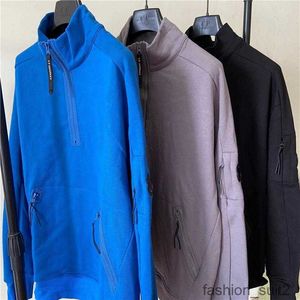 Sudaderas con capucha para hombres CP Companies Sudaderas 2023 Otoño e invierno Cuello alto Deportes casuales Suéter con media cremallera Juventud al aire libre Estudiante Stones Island Mujer FTFF